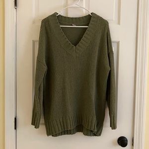 Over sized olive green sweater from American Eagle